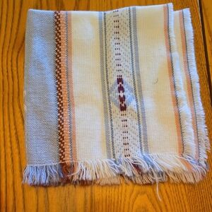 Woven Striped Fringe Napkins